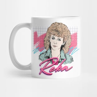 Reba McEntire / Vintage Faded 80s Style Fan Design Mug